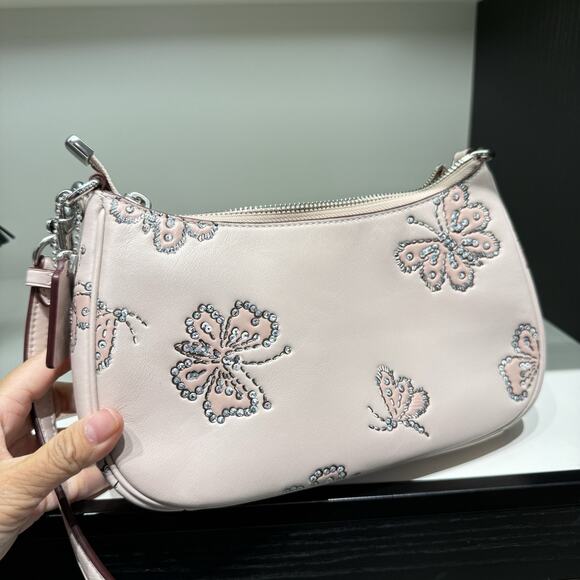 Coach Teri Shoulder Bag With Butterfly Print CCE92 & Gift Receipt Authentic ‼️ - Picture 6 of 12